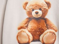 Свитшот оверсайз для девочек, Бежевый