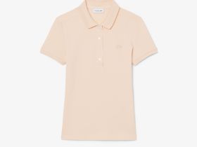 Женское поло Lacoste приталенного кроя из эластичного хлопка