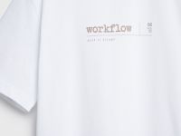 Футболка с текстовым принтом, Белый