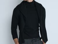 Вязаный джемпер, Черный