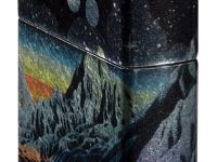 Зажигалка ZIPPO Space in Color Design с покрытием 540 Tumbled Chrome, латунь/сталь, разноцветная, 38x13x57 мм