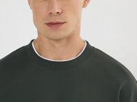 Трикотажный свитшот, Зеленый