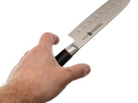 Кухонный нож Сантоку TG, сталь VG-10/обкладка DAMASCUS, рукоять G10