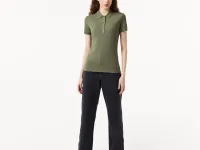 Женское поло Lacoste приталенного кроя из эластичного хлопка