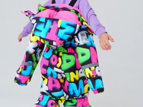 Комбинезон текстильный с полиуретановым покрытием для девочек