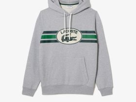 Мужское худи Lacoste свободного кроя из хлопка