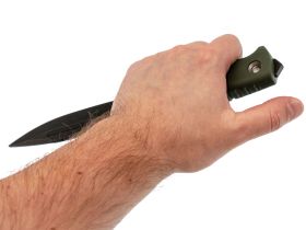 Тактический нож Витязь-1, сталь AUS-8, рукоять эластрон, олива