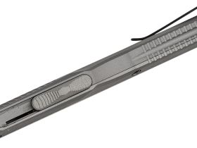 Фронтальный автоматический нож Kershaw Livewire Tanto, сталь MagnaCut, рукоять алюминий, серый