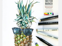 Набор маркеров Sketchmarker Brush 48 Baby style - Нежные тона (48 маркеров в пластиковом кейсе)