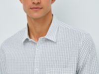 Рубашка в клетку, Белый