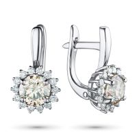 Серьги из белого золота э4712сг05210007