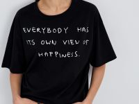 Футболка с принтом из хлопка