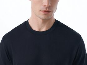 Футболка из фактурной ткани, Черный