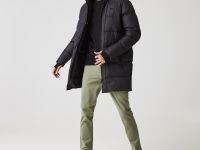 Мужская утеплённая куртка Lacoste стандартного кроя с отстёгивающимся капюшоном