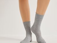 Носки Дакота, серые/розовые