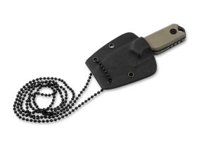 Шейный нож с фиксированным клинком Boker Lil Friend Micro, сталь 440A, рукоять G10