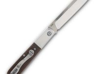 Складной нож Queen Cutlery Large Sheepsfoot Barlow, сталь M390, рукоять микарта, коричневый