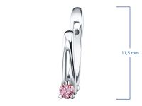 Серьги из серебра с бриллиантами э0601сг05156800