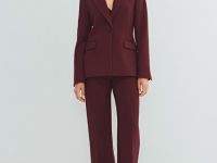 Однобортный приталенный жакет, Фиолетовый