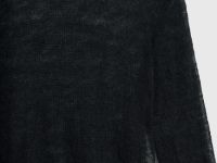 Полупрозрачный джемпер с шерстью альпака, Черный