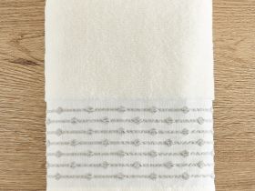 Полотенце махровое Punto, кремовое