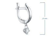 Серьги из белого золота с бриллиантами э0901сг05220203