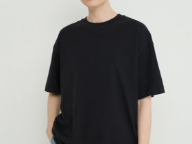 Базовая футболка оверсайз, Черный