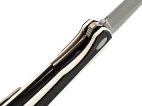 Складной нож TuoTown Xomao, сталь T10S, рукоять Black/White G10