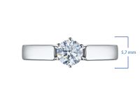 Помолвочное кольцо из белого золота э4712кц05162200_white