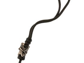 Темляк средний олива с бусиной "Волк"