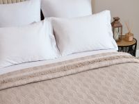 Покрывало Вафля/Cialda, бежевое