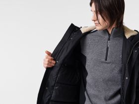 Мужская утеплённая парка Lacoste с капюшоном