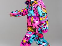 Комплект текстильный с полиуретановым покрытием для девочек: куртка, полукомбинезон