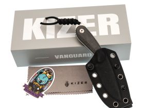 Туристический нож Kizer Buddy, сталь 14C28N, рукоять микарта