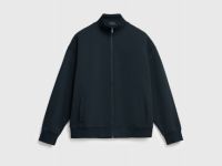 Бомбер с воротником-стойкой, Черный