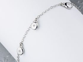 Браслет из серебра с бриллиантами э0601бр12154100