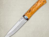 Нож Пескарь, карельская береза, 95х18