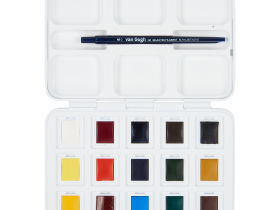Набор акварели Talens "Van Gogh" 12 цв + 3 цв в кюв в пластик кор