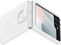 Клип-кейс Samsung Silicone Z Flip7 FE/Z Flip6 Белый