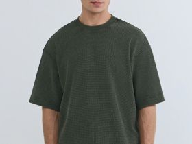 Футболка из структурной ткани, Зеленый