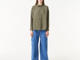 Женская рубашка Lacoste свободного кроя