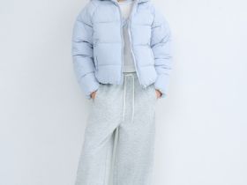 Пуховик для девочек, Голубой