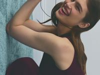 Вязаное платье с расклёшенной юбкой, Фиолетовый