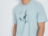 Свободная футболка с принтом