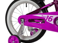 Детский велосипед Novatrack Novara 16, год 2022, цвет Фиолетовый
