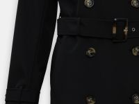 Двубортный тренч с поясом