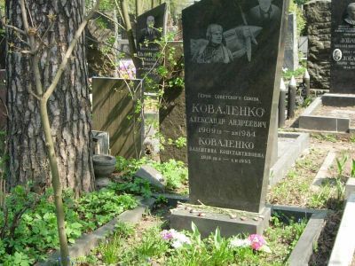 Могила - Коваленко Александр Андреевич (1909-1984), Герой Советского Союза