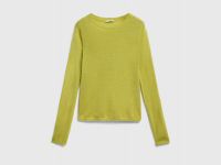 Полупрозрачный джемпер из шерсти альпака, Зеленый