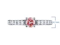 Кольцо из белого золота э0912кц01190400_pink