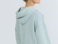 Толстовка на молнии с вышивкой, Зеленый